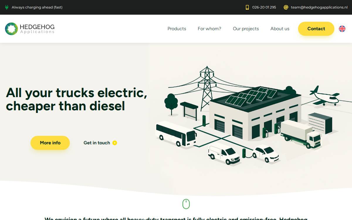 Hedgehog Applications website preview