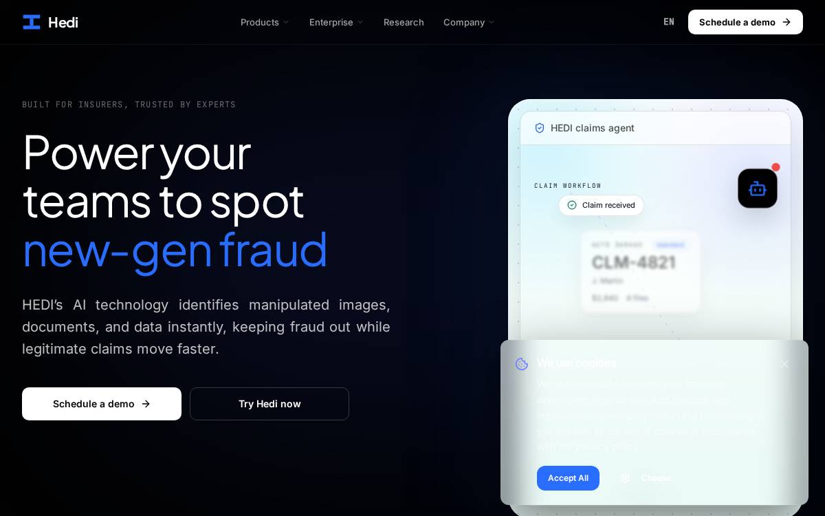 HEDI website preview
