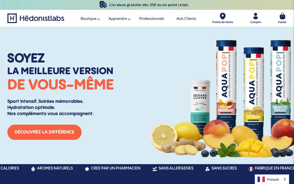 Hedonistlabs website preview