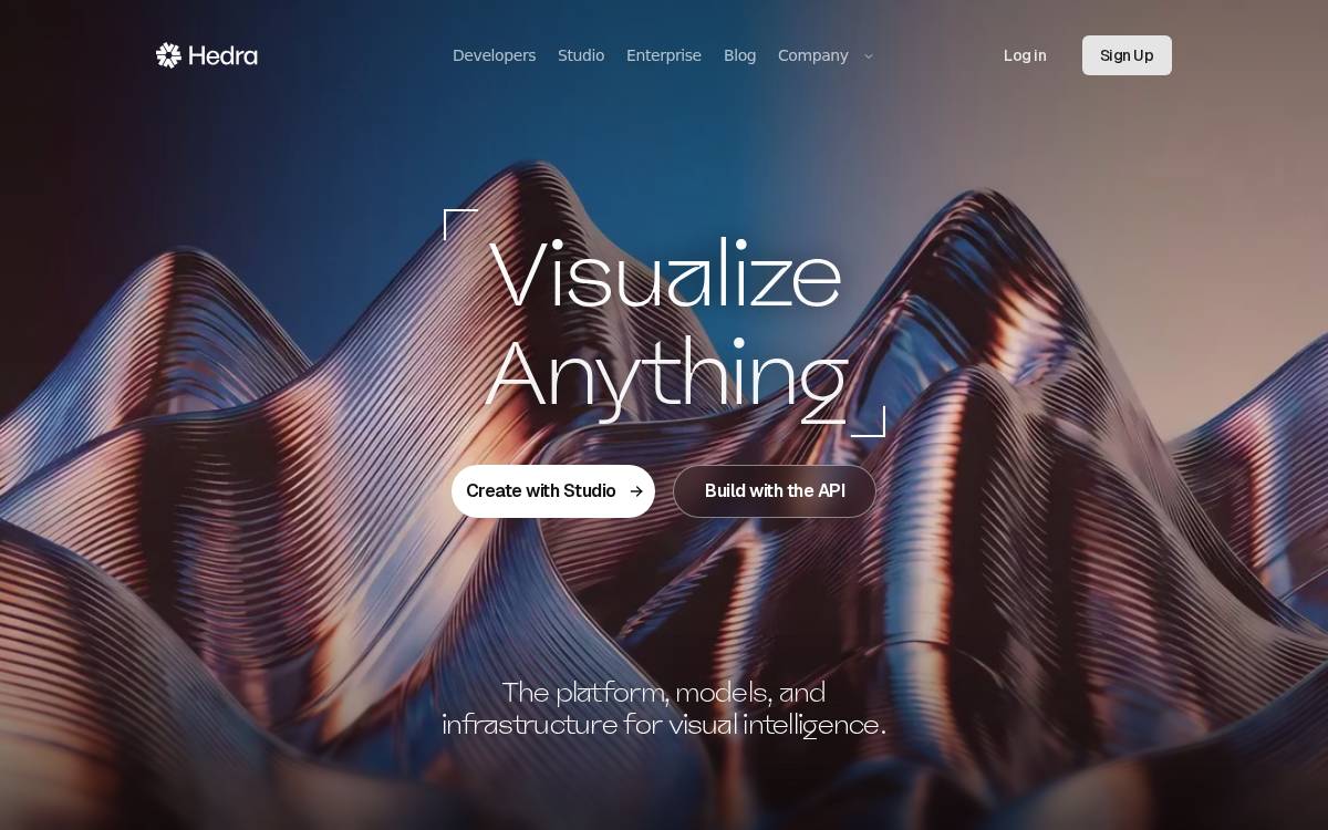 Hedra website preview