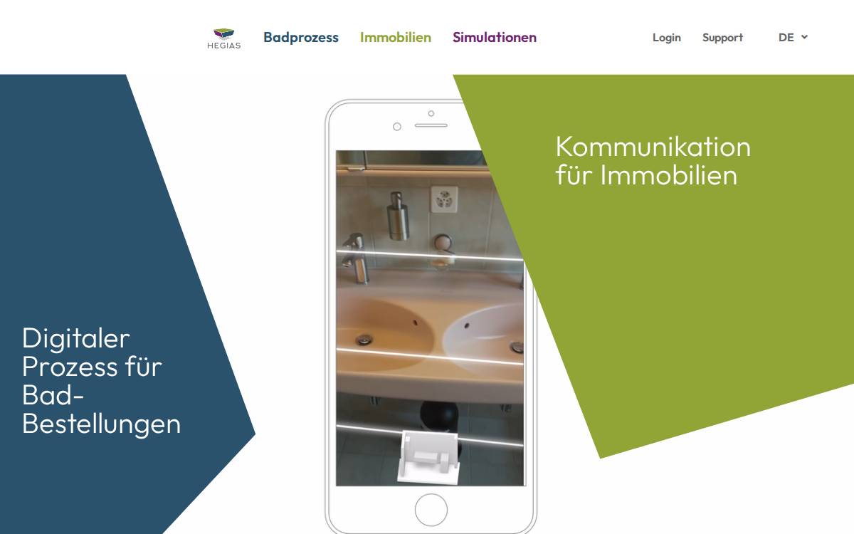 Hegias website preview