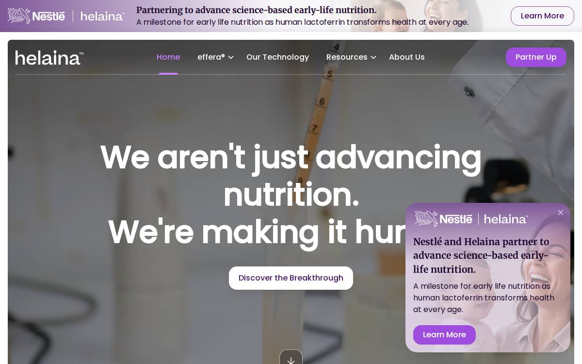 Helaina website preview