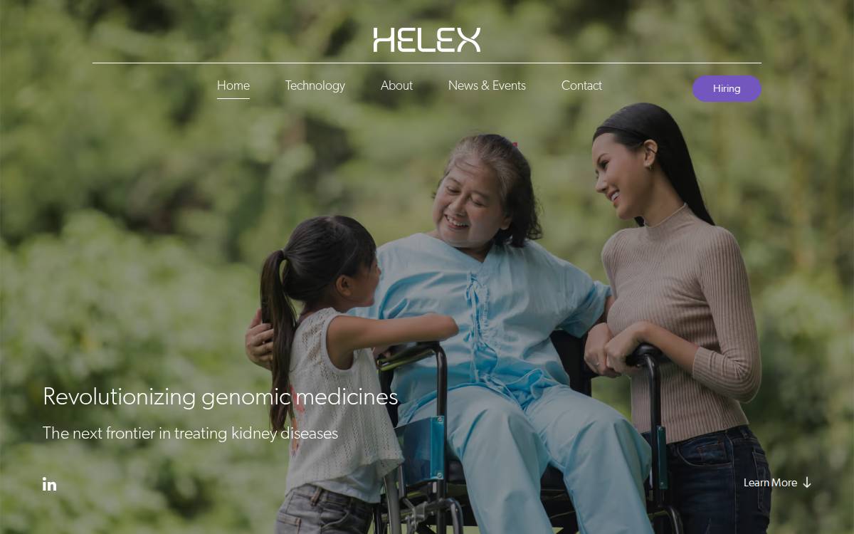 Helex website preview
