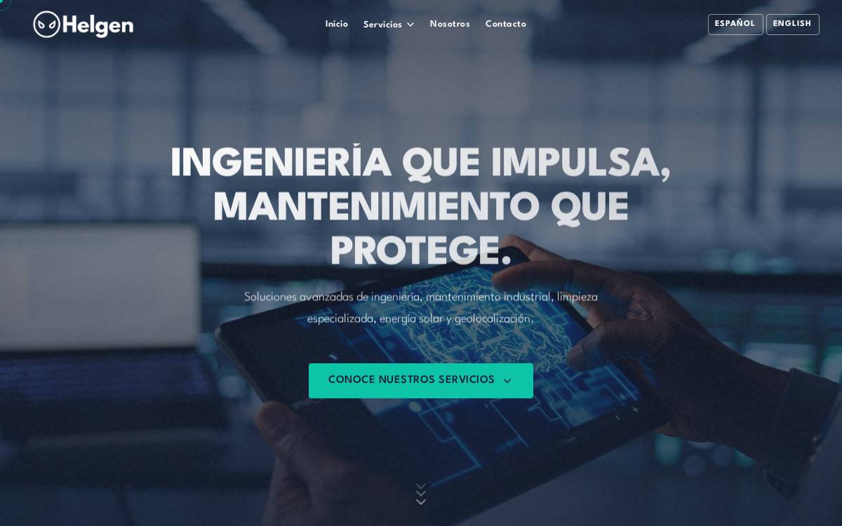 Helgen Technologies website preview