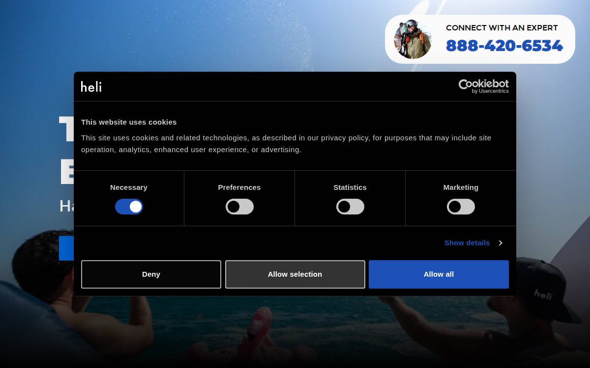 Heli website preview
