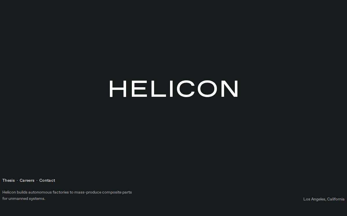 Helicon website preview