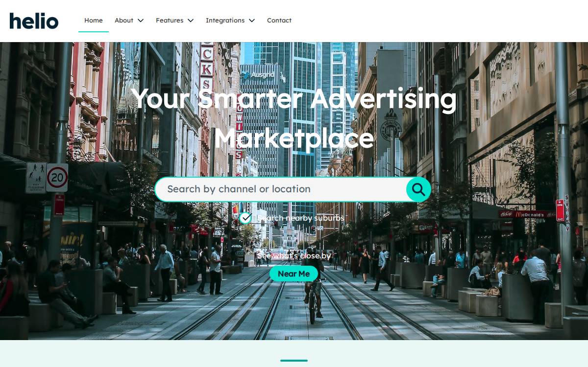 Helio website preview