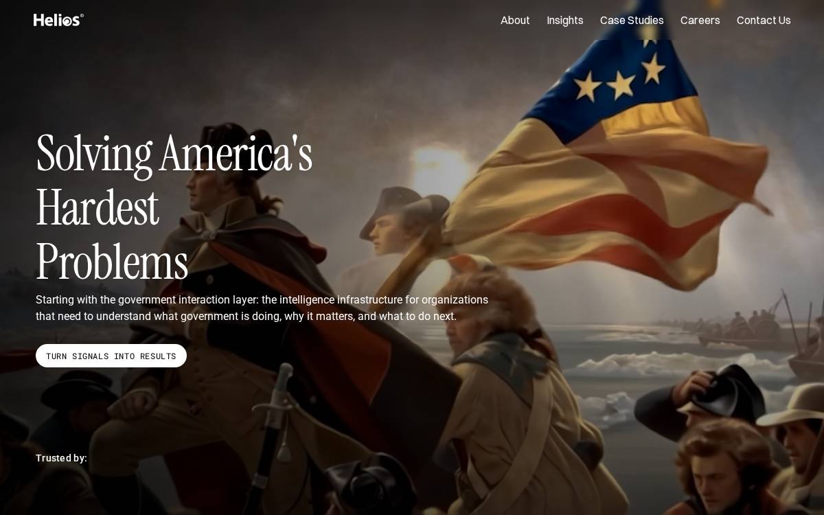 Helios website preview