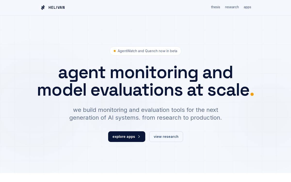 Helivan website preview