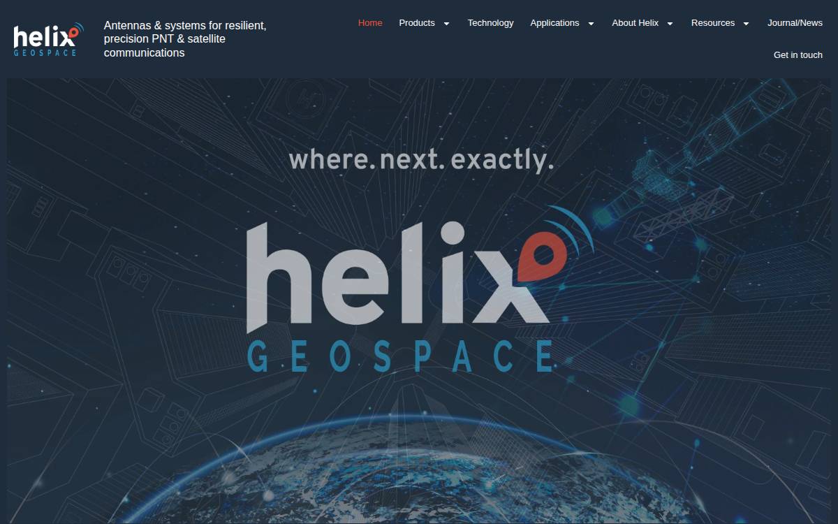 Helix Geospace website preview