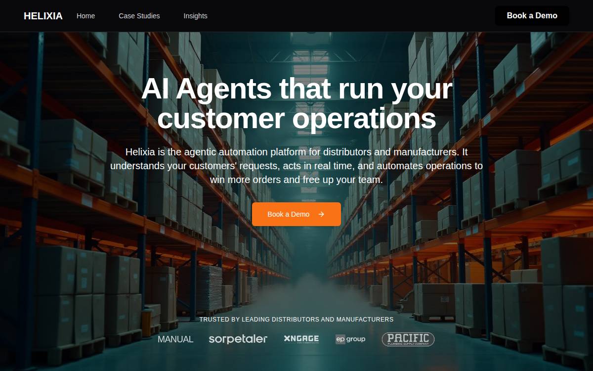 Helixia website preview