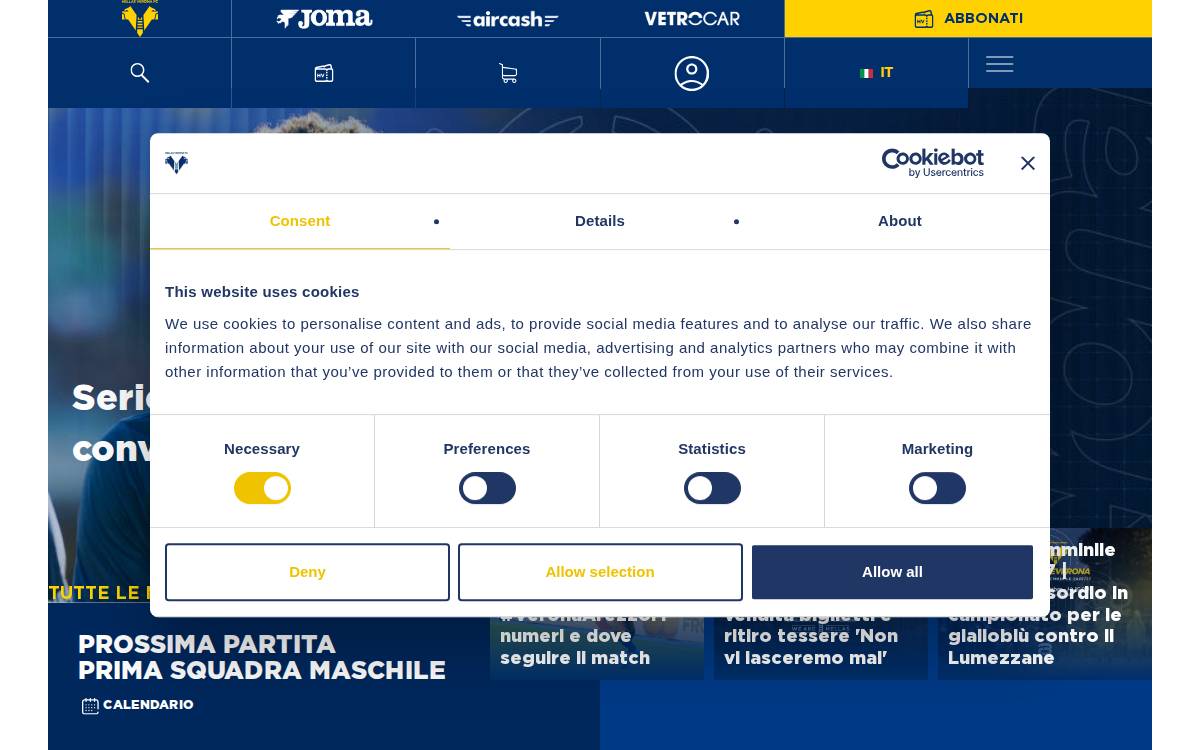 Hellasverona website preview