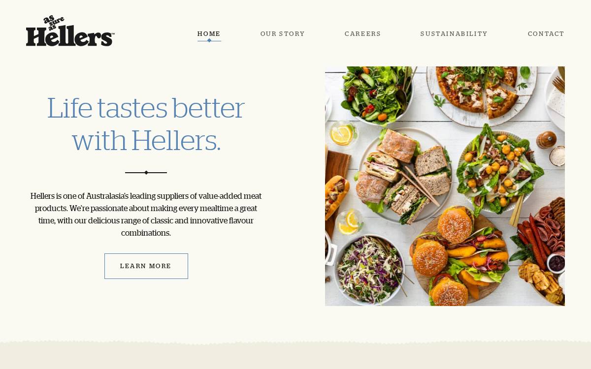 Hellers website preview