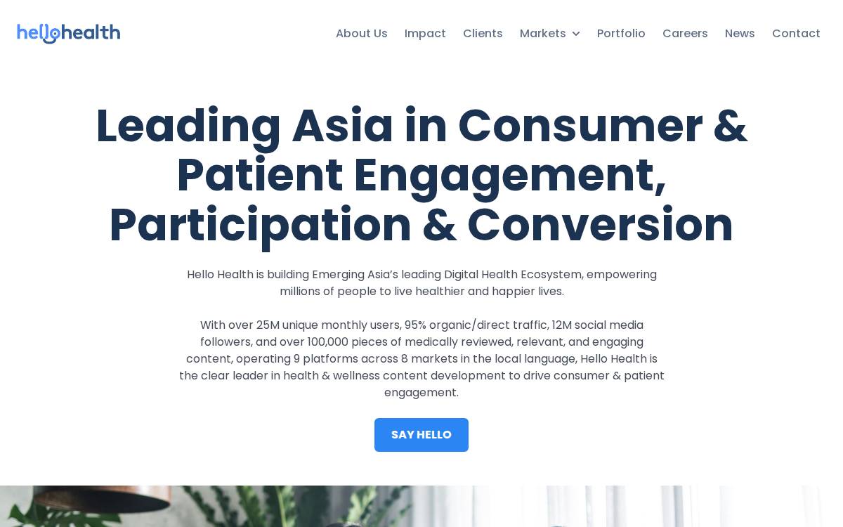 Hello Health Group website preview