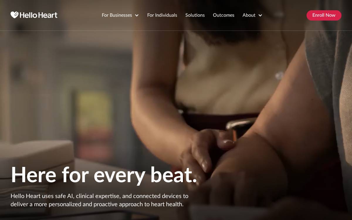 Hello Heart website preview