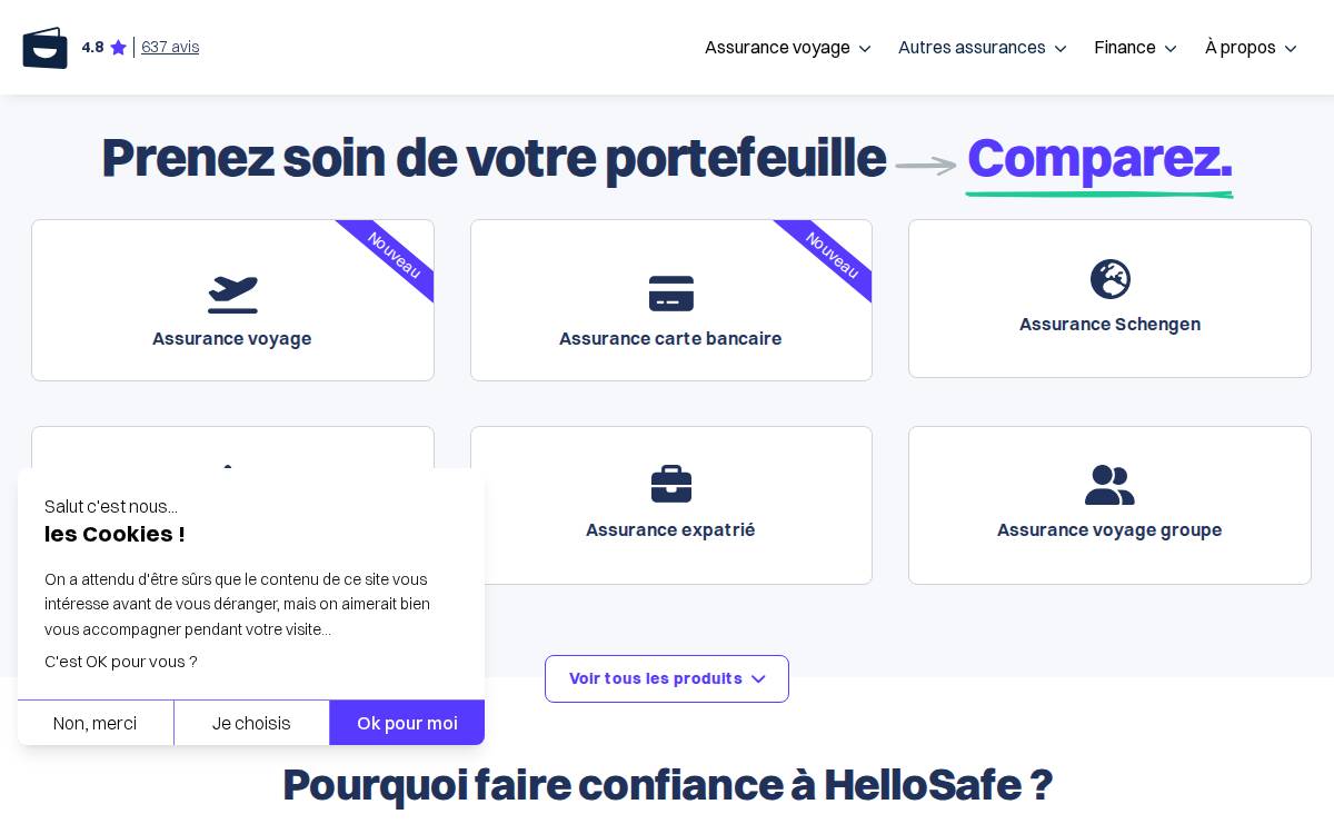Hello Safe website preview