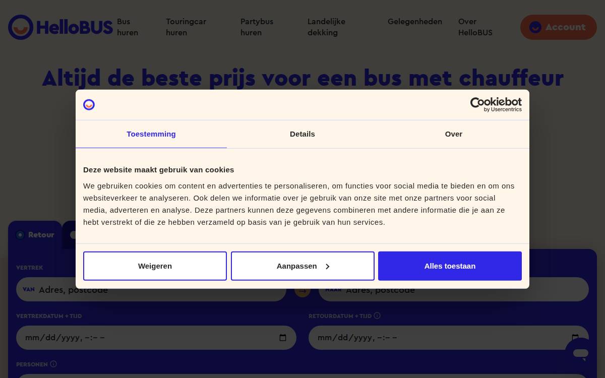 HelloBUS website preview