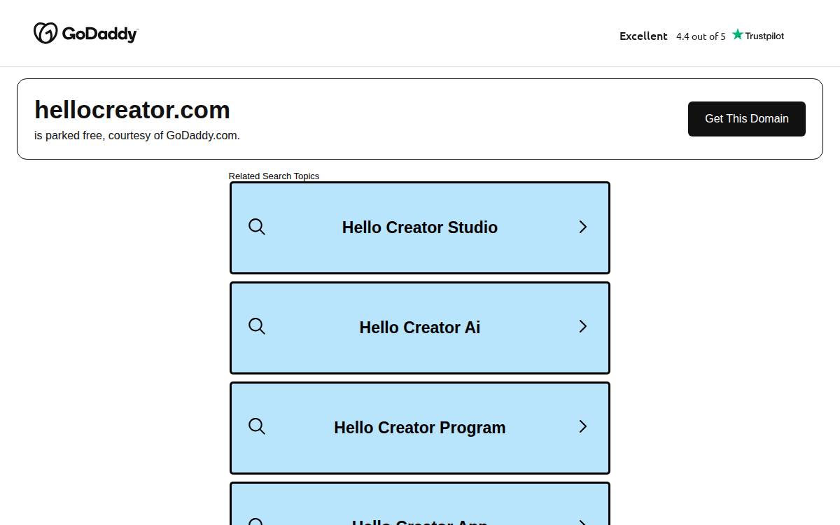 HelloCreator website preview