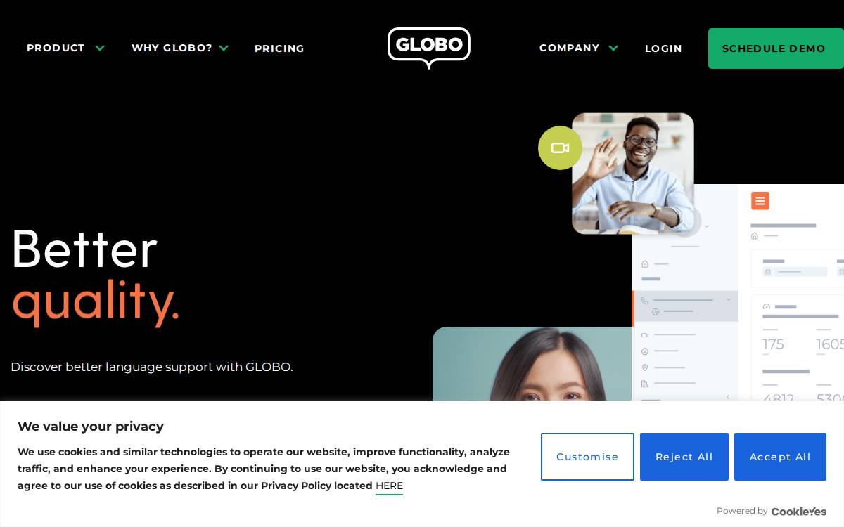 Helloglobo website preview