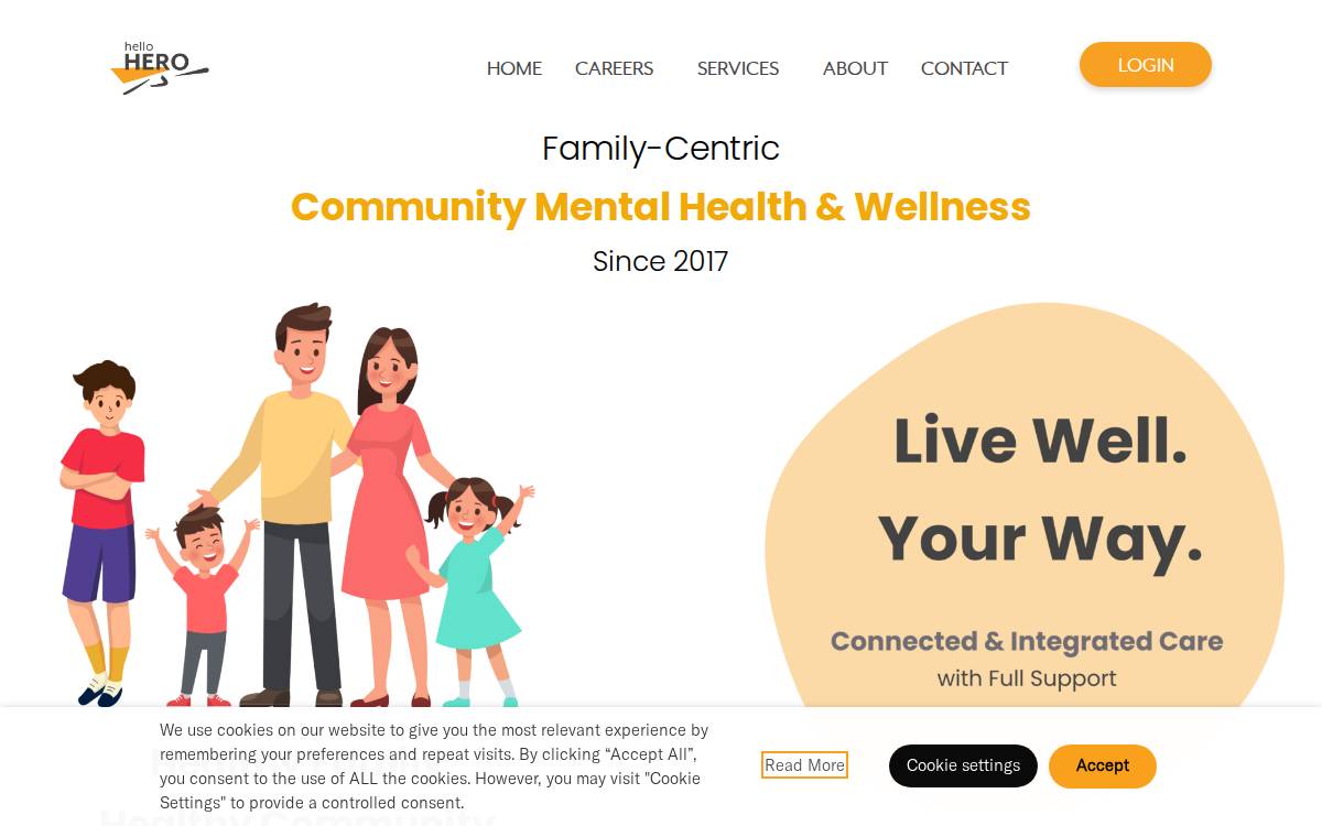 HelloHero website preview