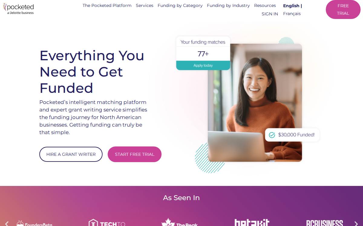 Hellopocketed website preview