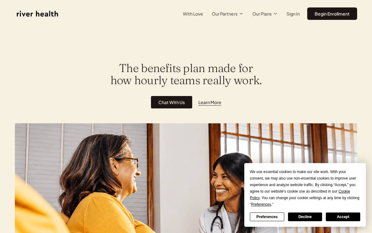 Helloriver website preview