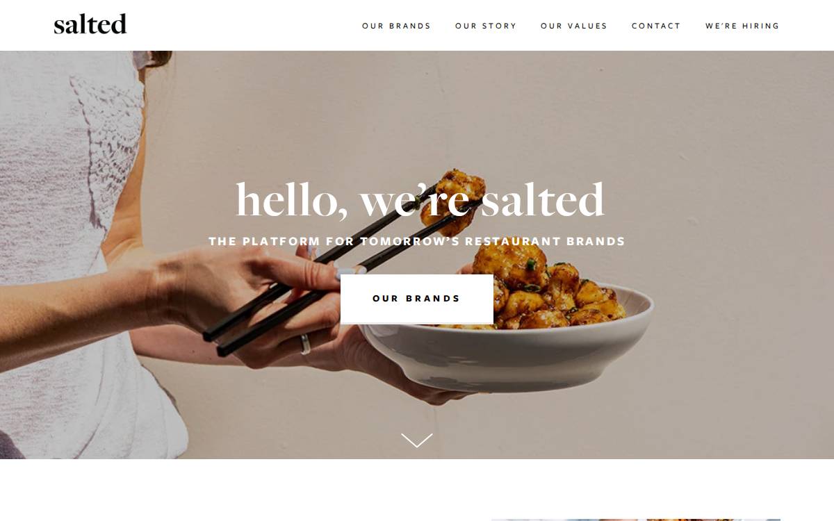 Hellosalted website preview