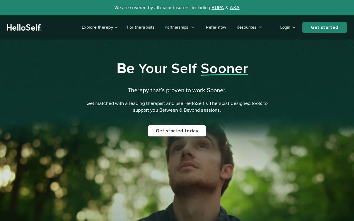 HelloSelf website preview
