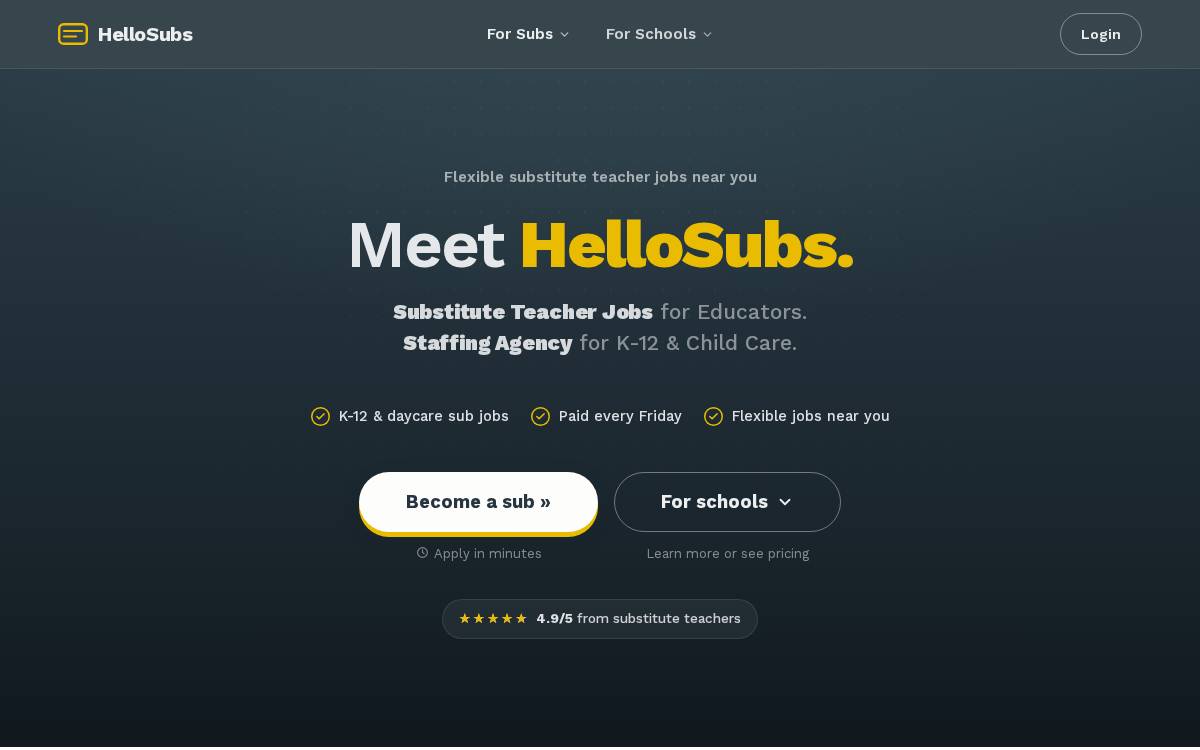 HelloSubs website preview