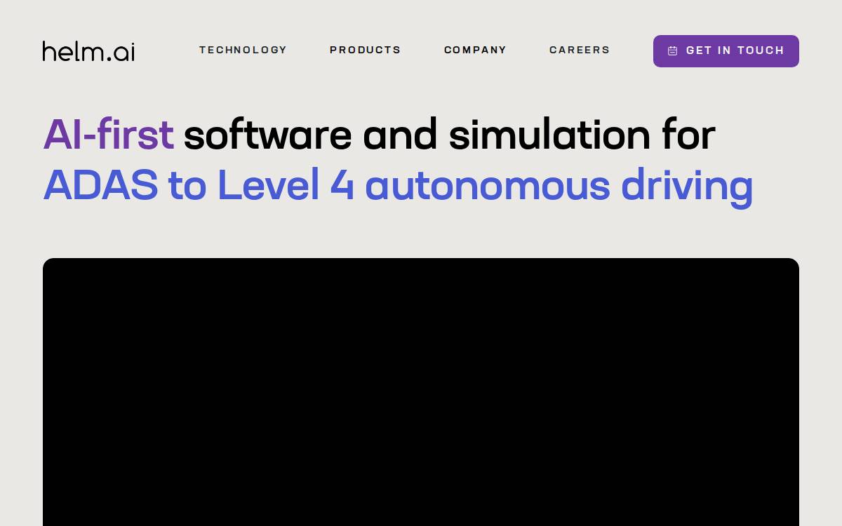 Helm AI website preview