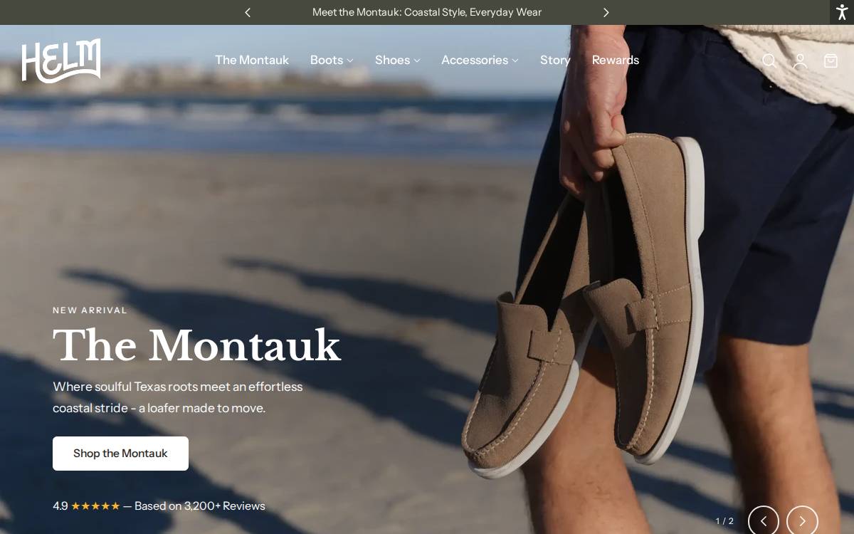Helmboots website preview