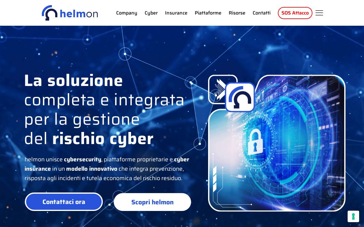 Helmon website preview