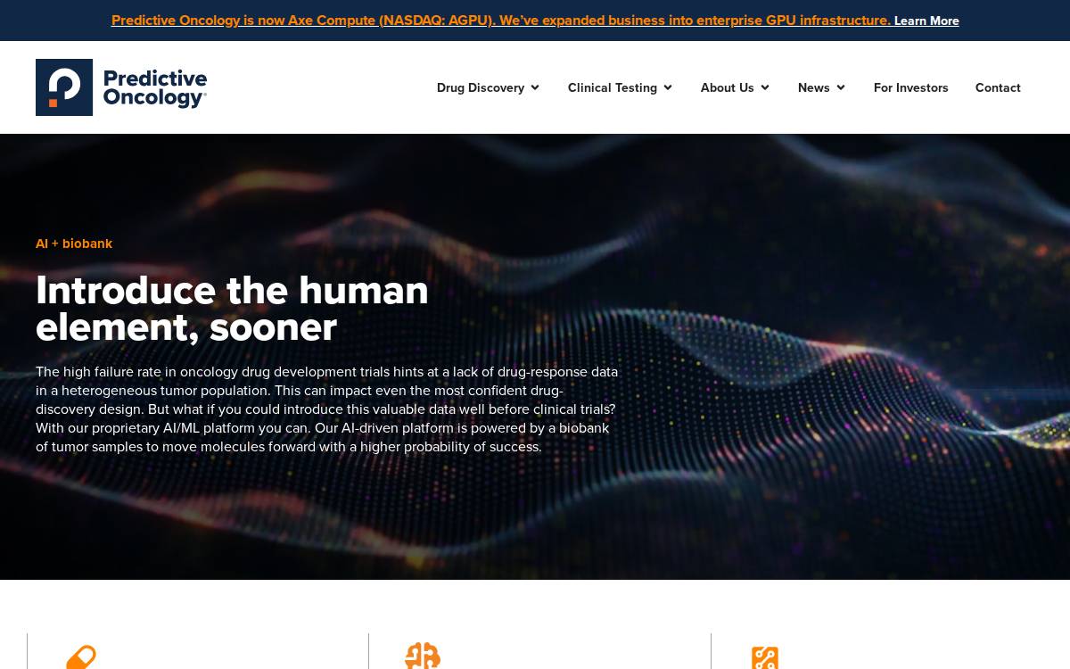 Helomics website preview