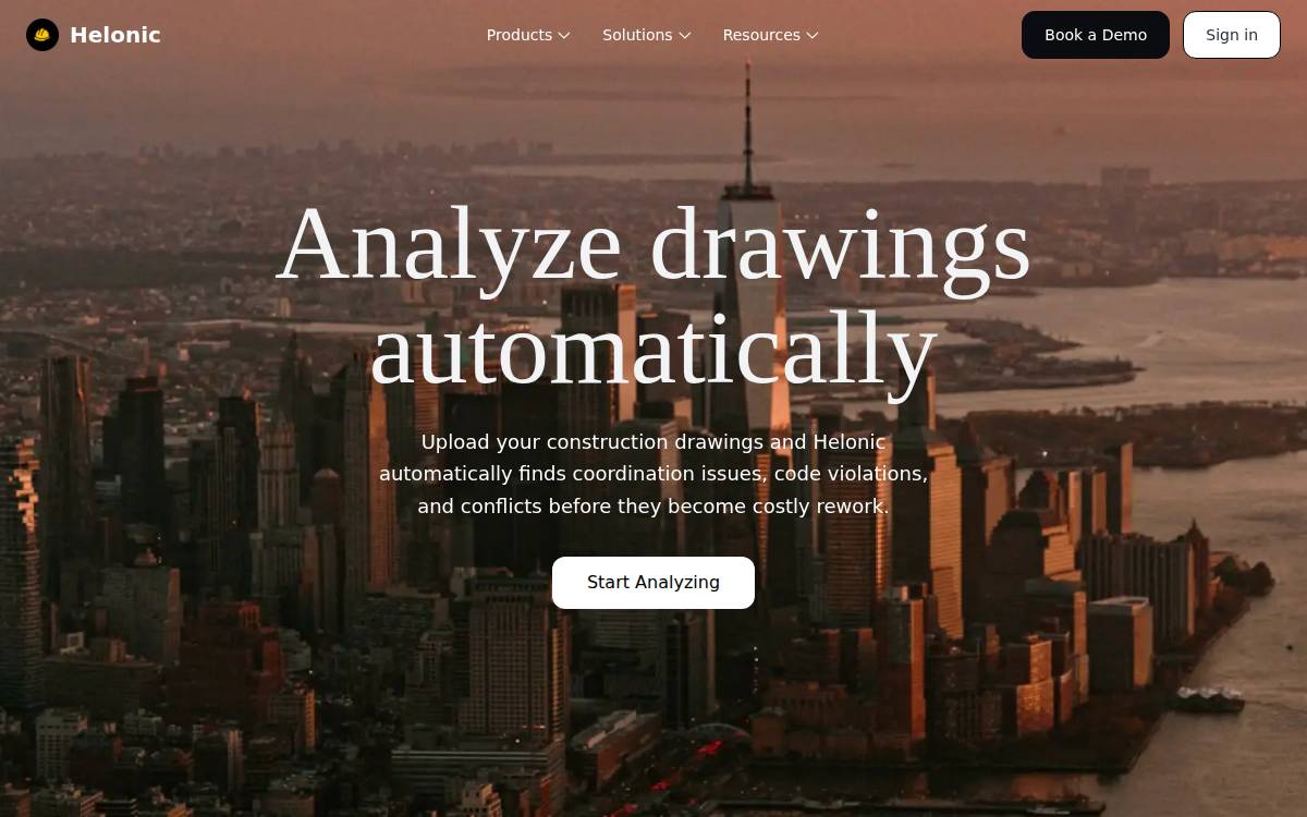 Helonic website preview
