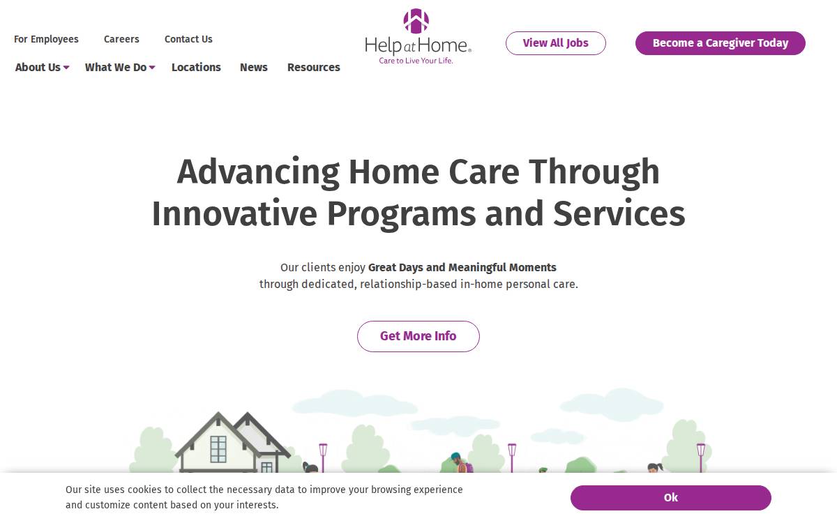 Help At Home website preview
