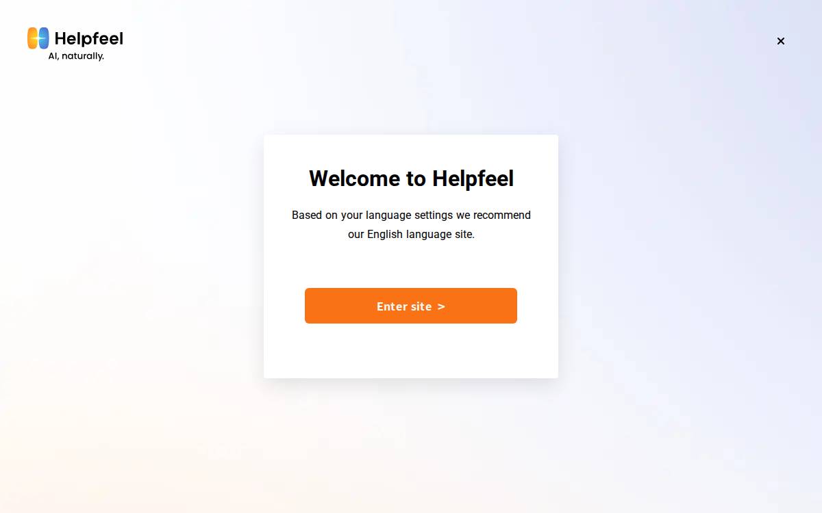 Helpfeel Inc. website preview