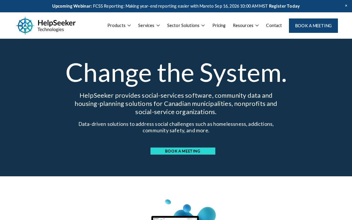 HelpSeeker Technologies website preview