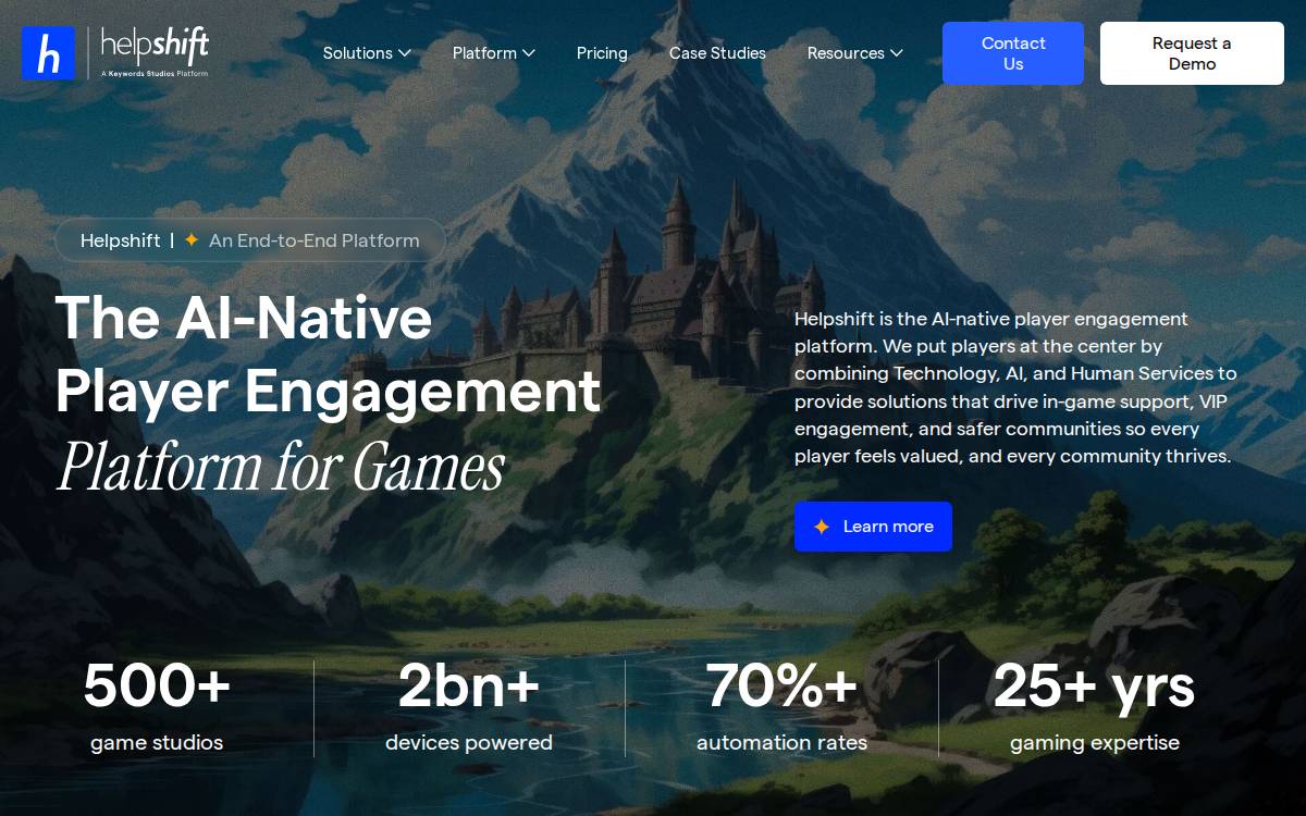 Helpshift website preview