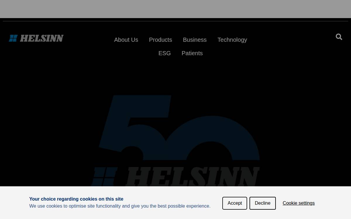 Helsinn website preview