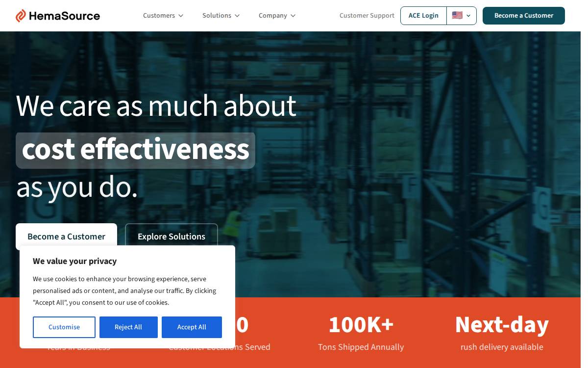 HemaSource website preview