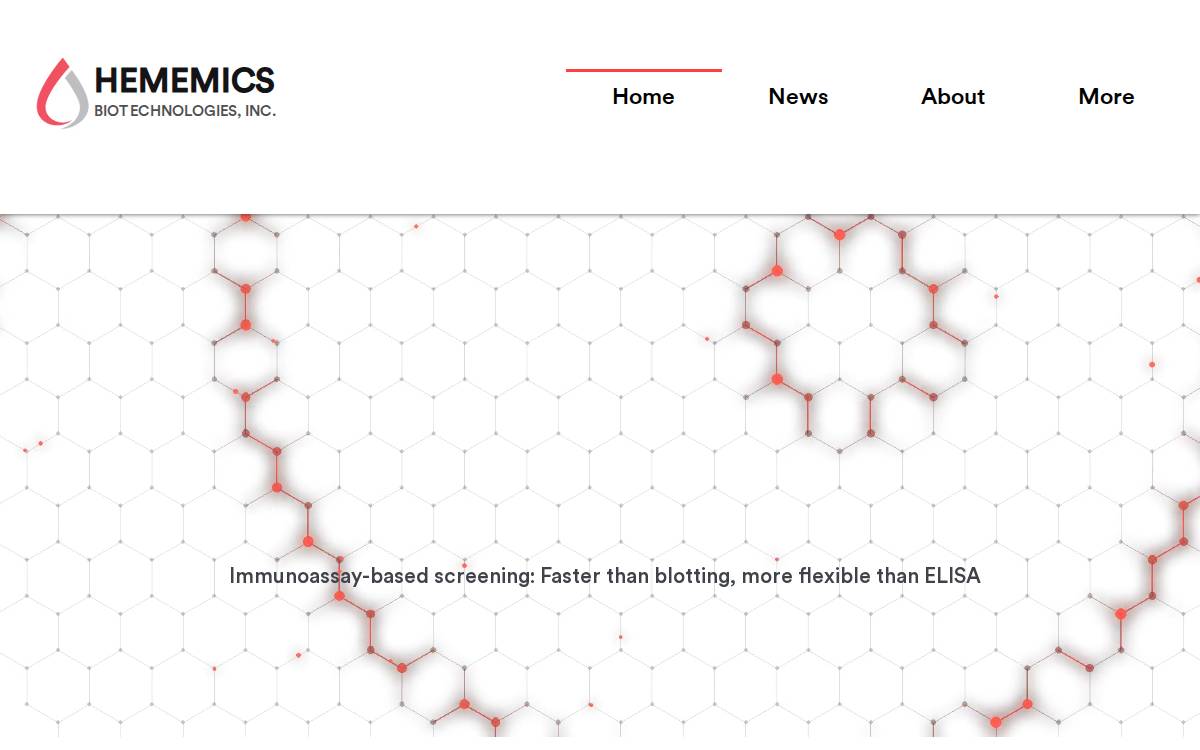Hememics website preview
