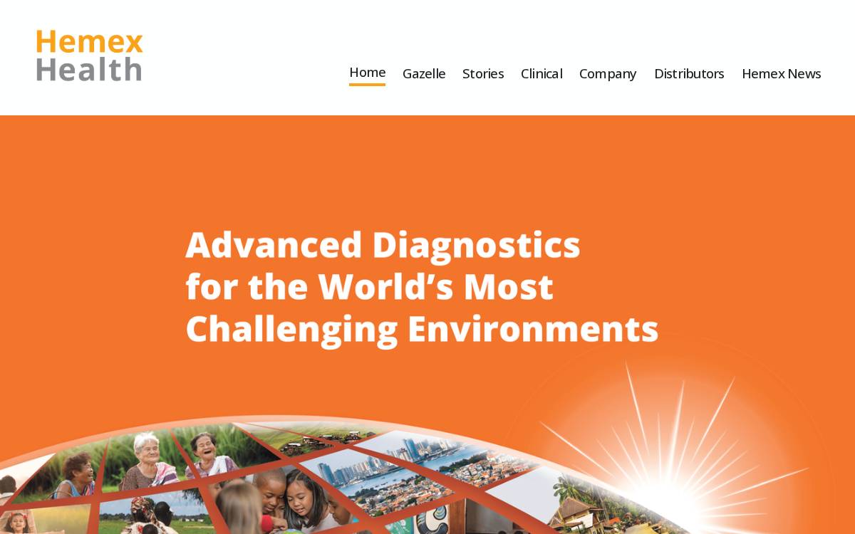 Hemex Health website preview