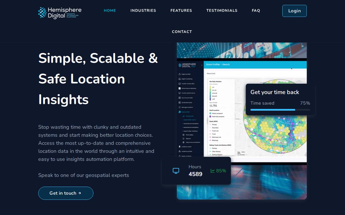 Hemisphere website preview
