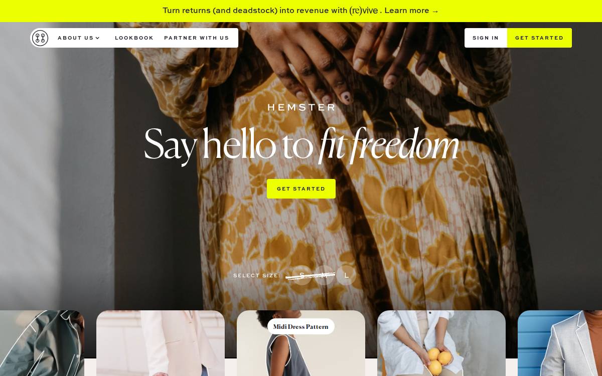 Hemster website preview