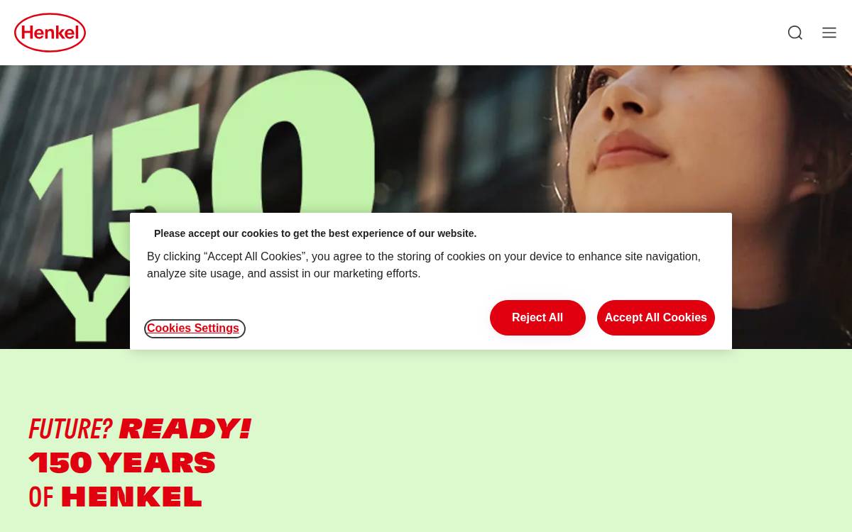 Henkel website preview