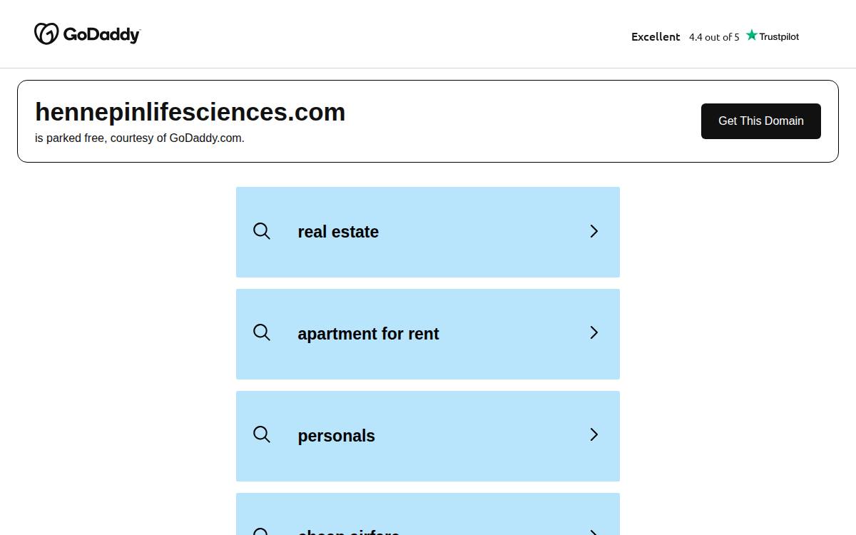 Hennepin Life Sciences website preview