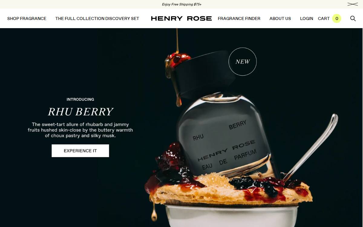Henry Rose website preview