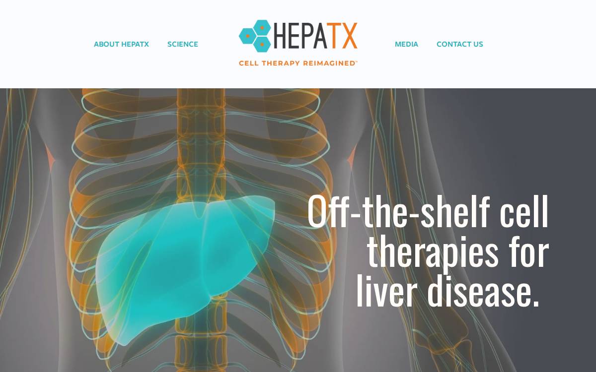 Hepatx website preview