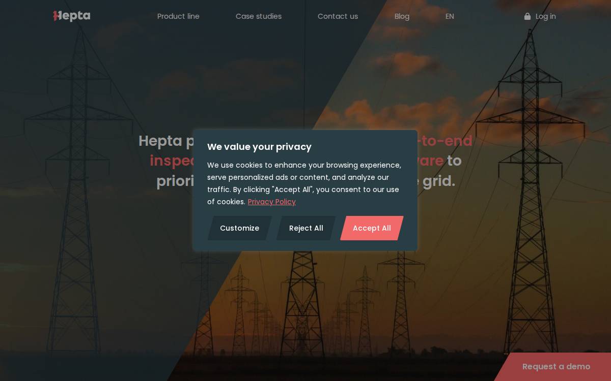 Hepta Airborne website preview