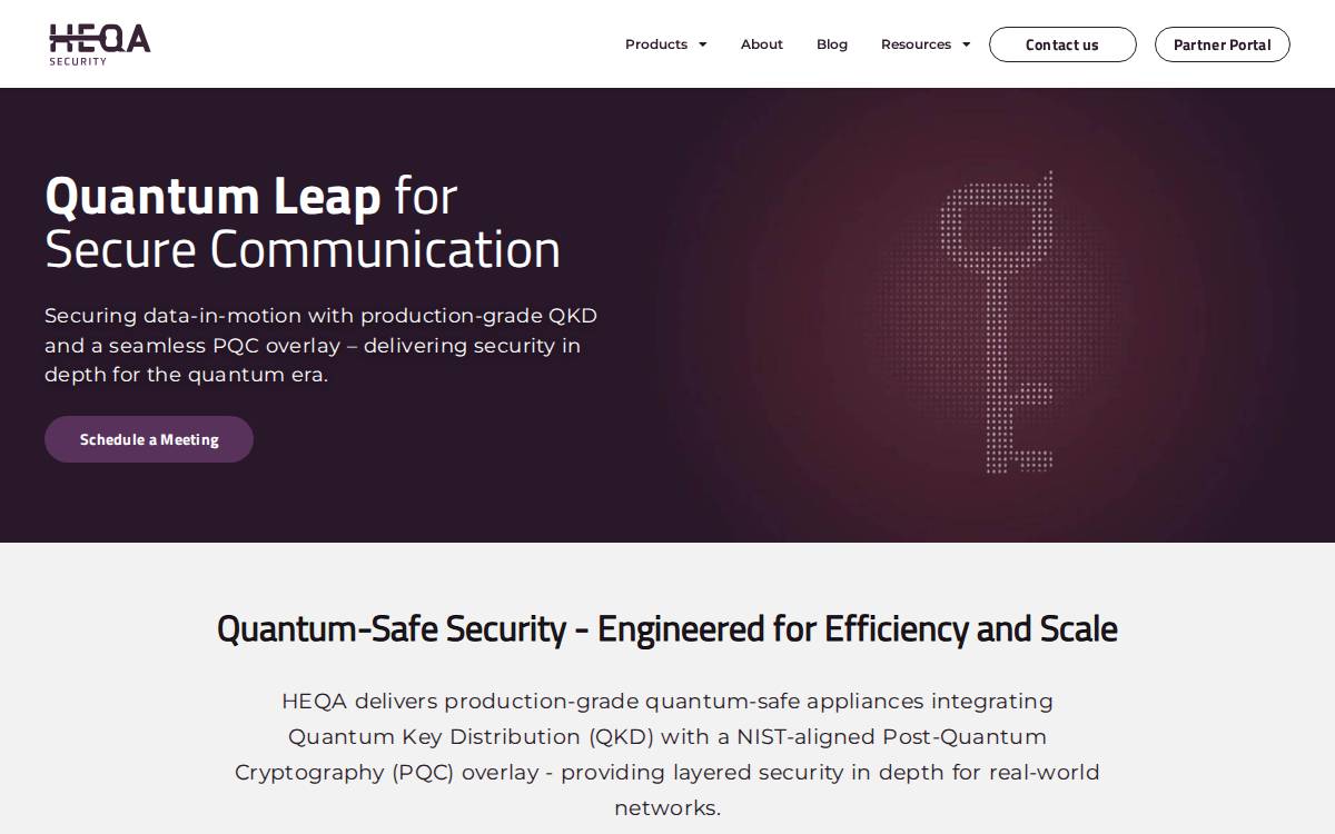 HEQA Security website preview